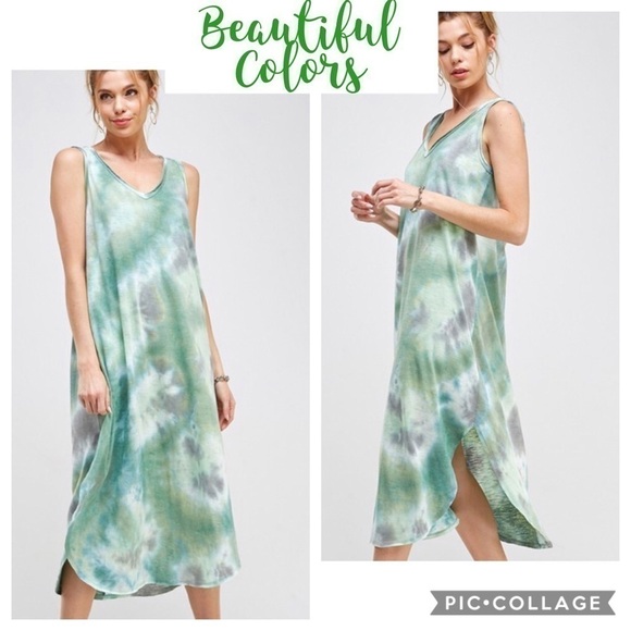 🌞 HP!!🎉Diva Plus - Summer Tie Dyed Dress - Picture 2 of 4